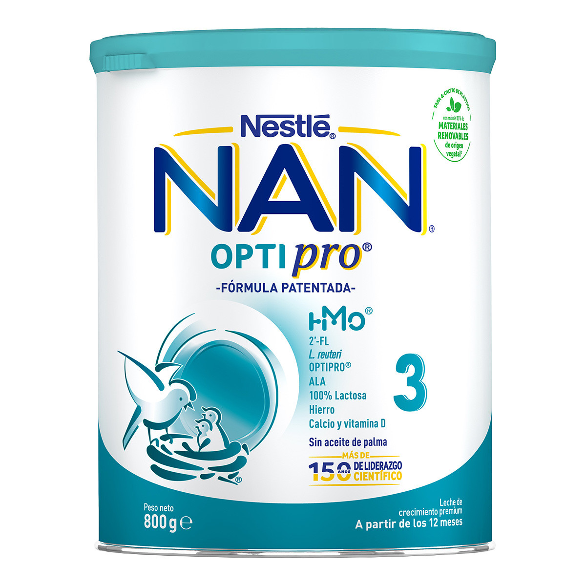 Imagen de Nestle Nan Optipro 3 leche de crecimiento 800g